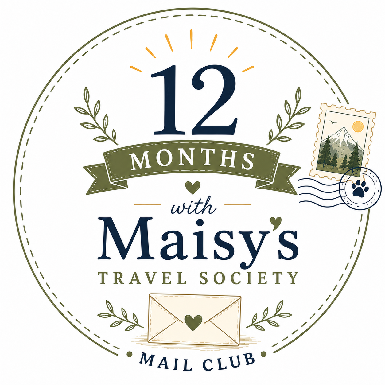 12 Months of Letters (savings of $20)